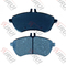 Low Noise Low Dust Passenger Car Metal Brake Pads With Friction Coefficient 0.35 - 0.45