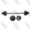 Heavy Duty Round Tube Trailer Straight Axle 15000 Pound With 12.25 Inch Brakes